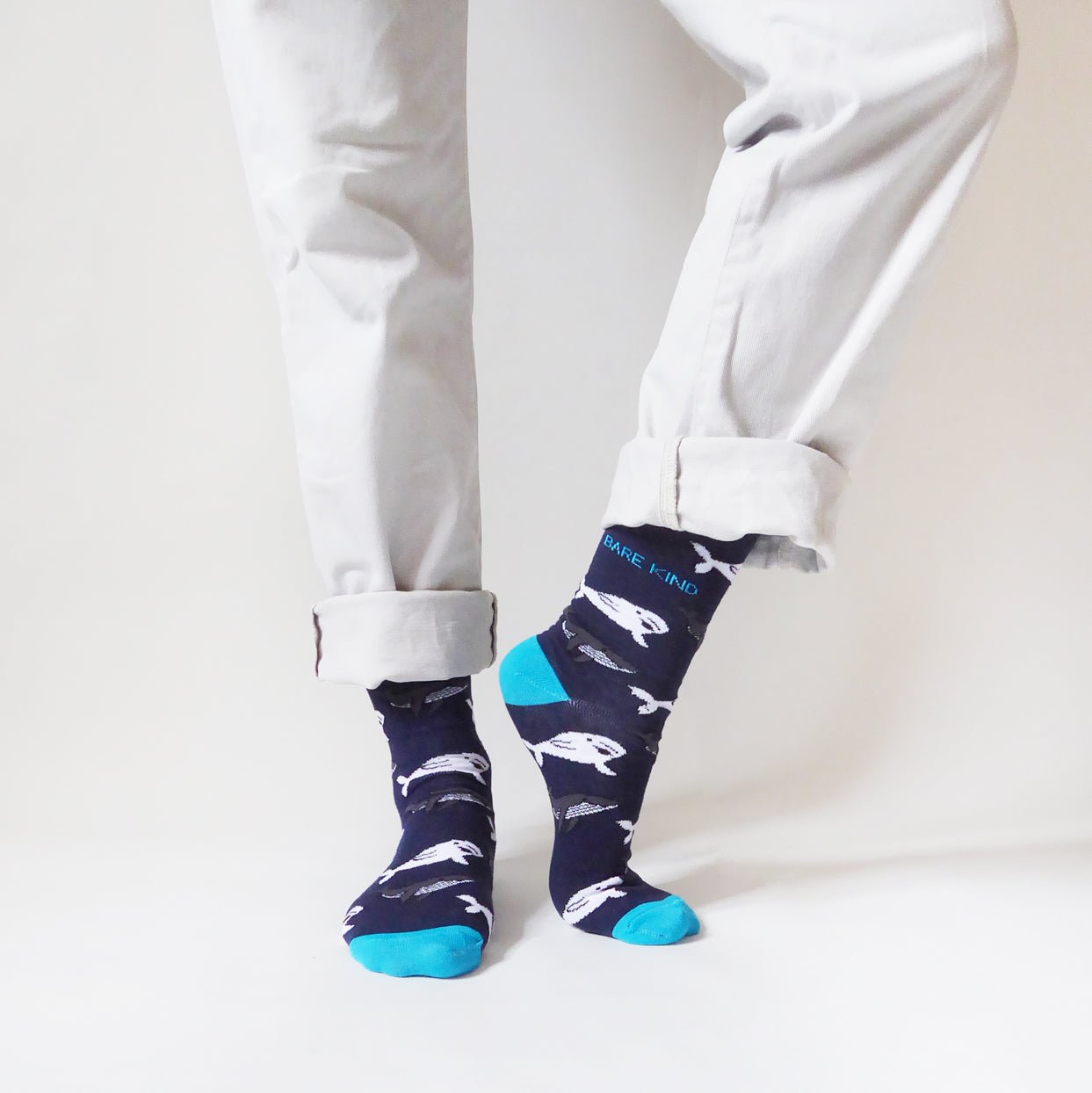 Bare Kind Bamboo Socks - Save the Whales - Y.O.U underwear