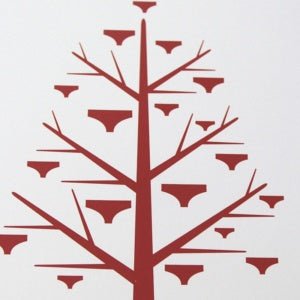 Christmas cards - Christmas tree design - pack of 10. - Y.O.U underwear