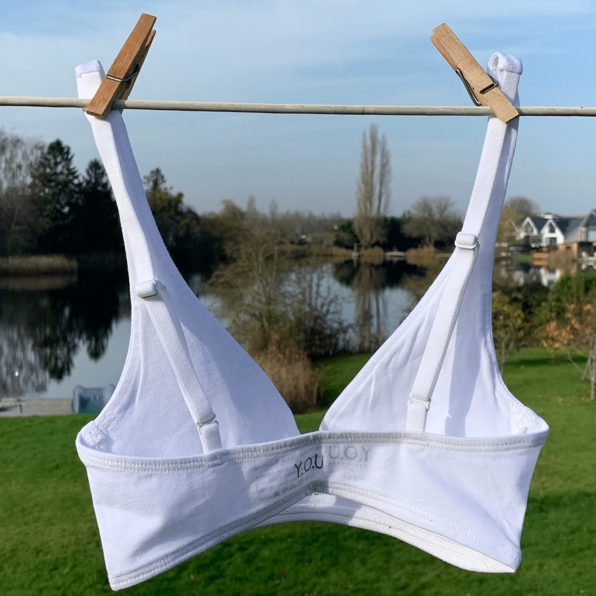 Girls' organic cotton bralette - white - Y.O.U underwear