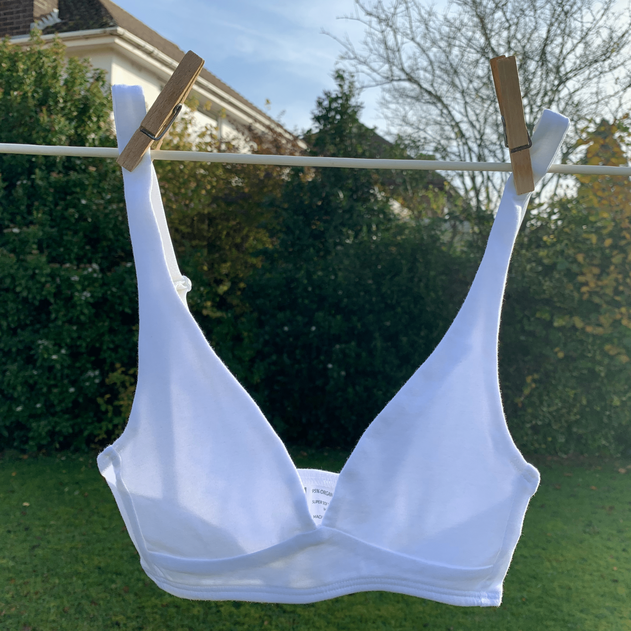 Girls' organic cotton bralette - white - Y.O.U underwear