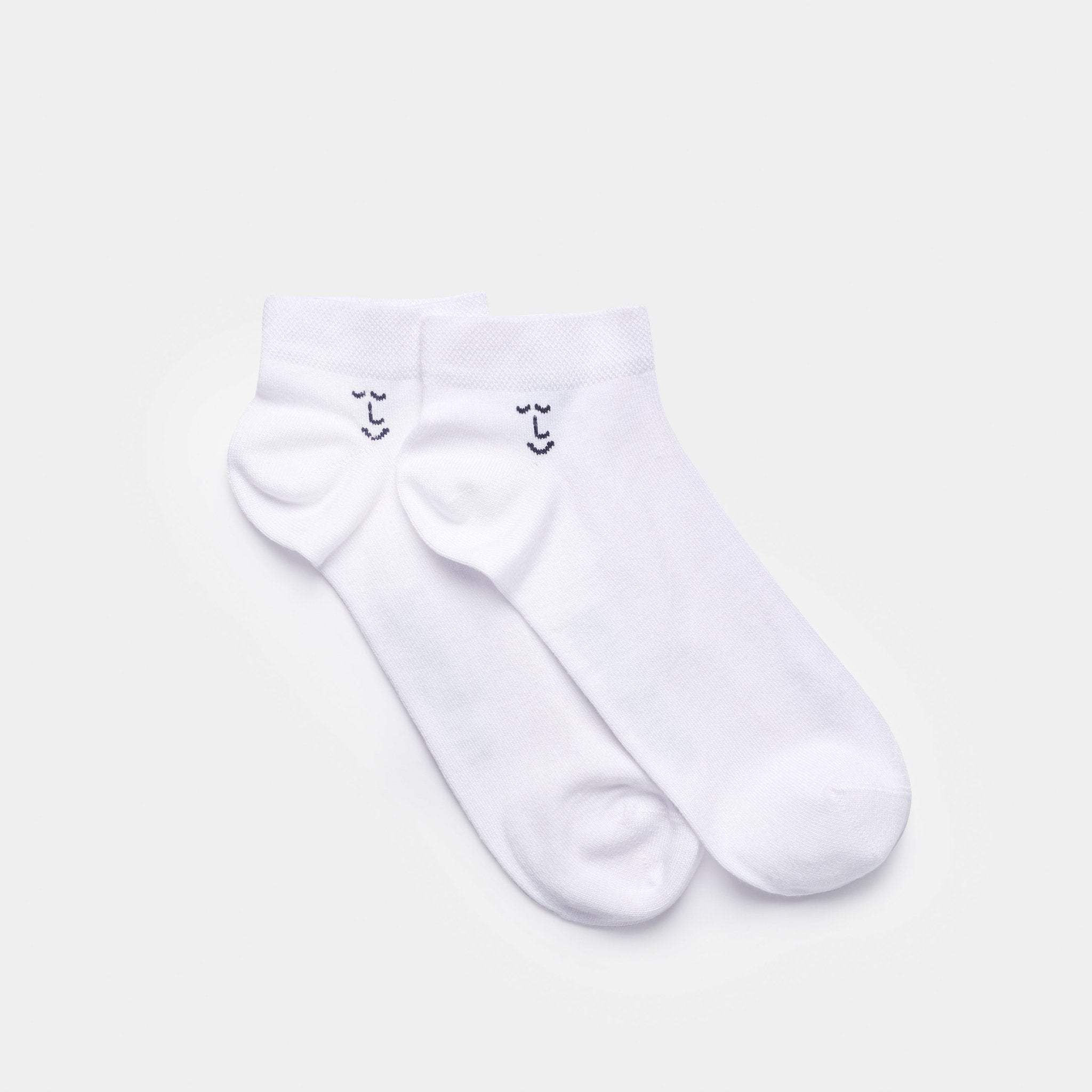 'It's Cool to Care' Leiho Bamboo Trainer Socks - White - Y.O.U underwear