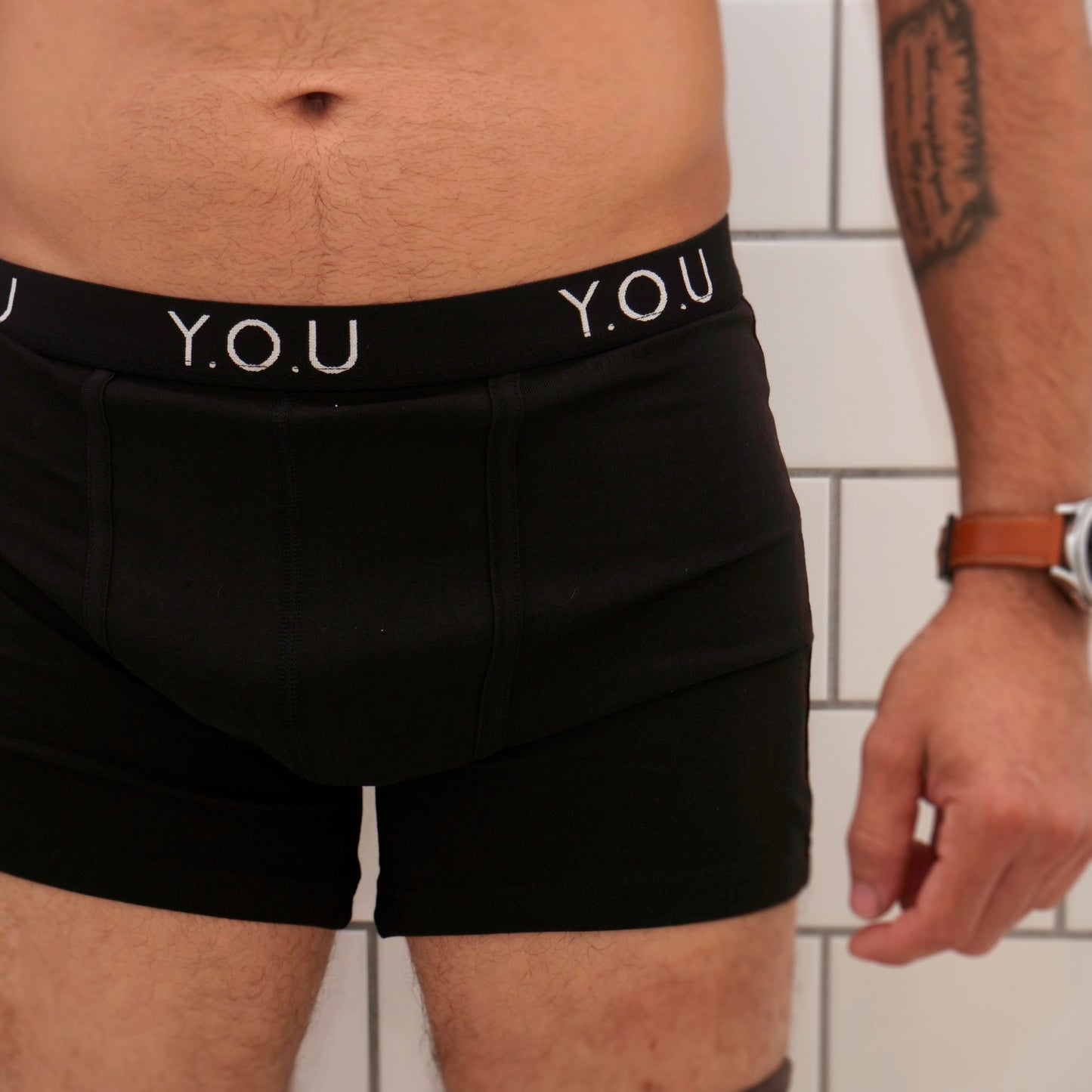 Men’s organic cotton mid-length trunks - pack of 3