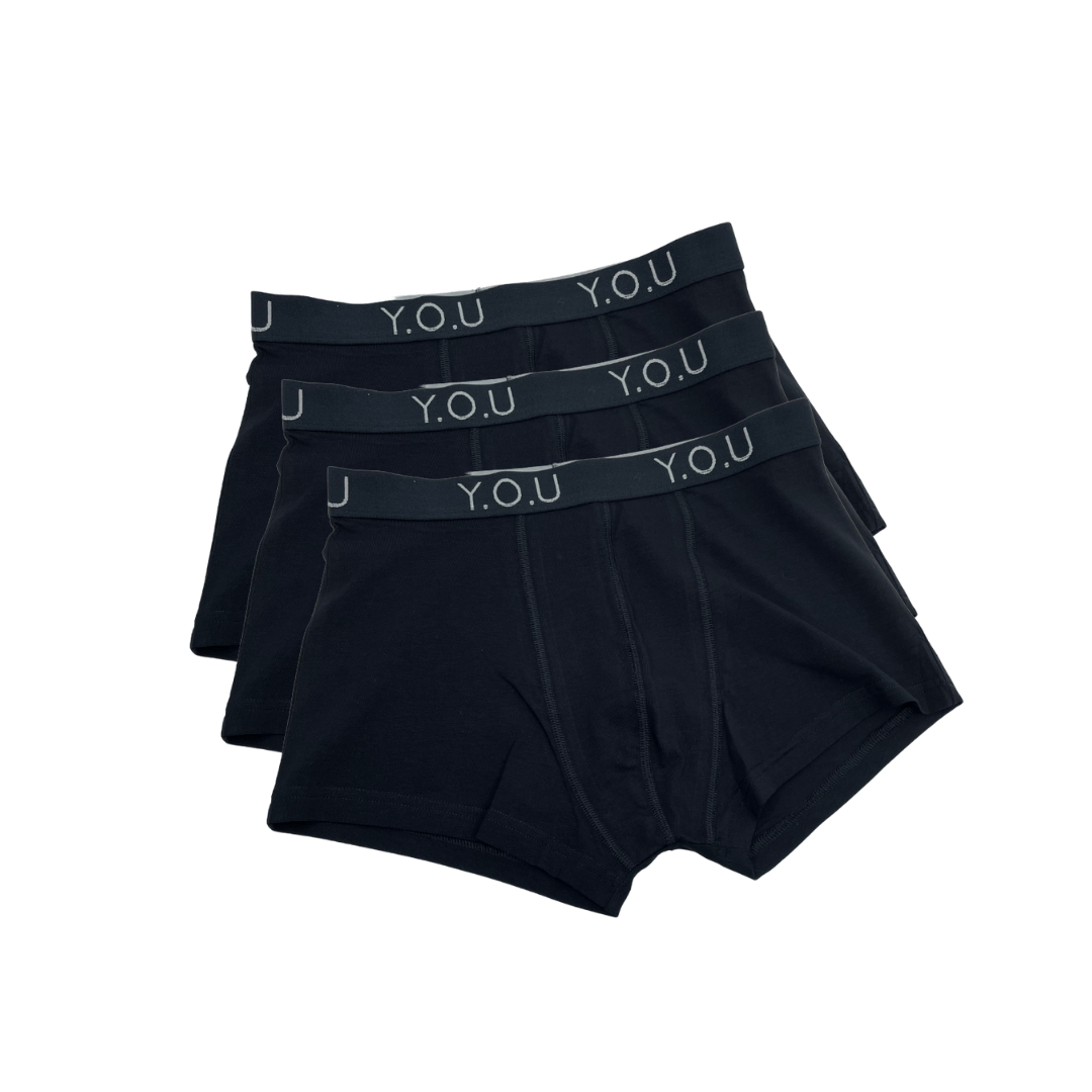 Men's Organic Cotton Hipster Trunks - pack of 3 - Y.O.U underwear