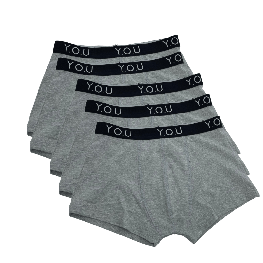 Men's Organic Cotton Hipster Trunks - pack of 5 - Y.O.U underwear