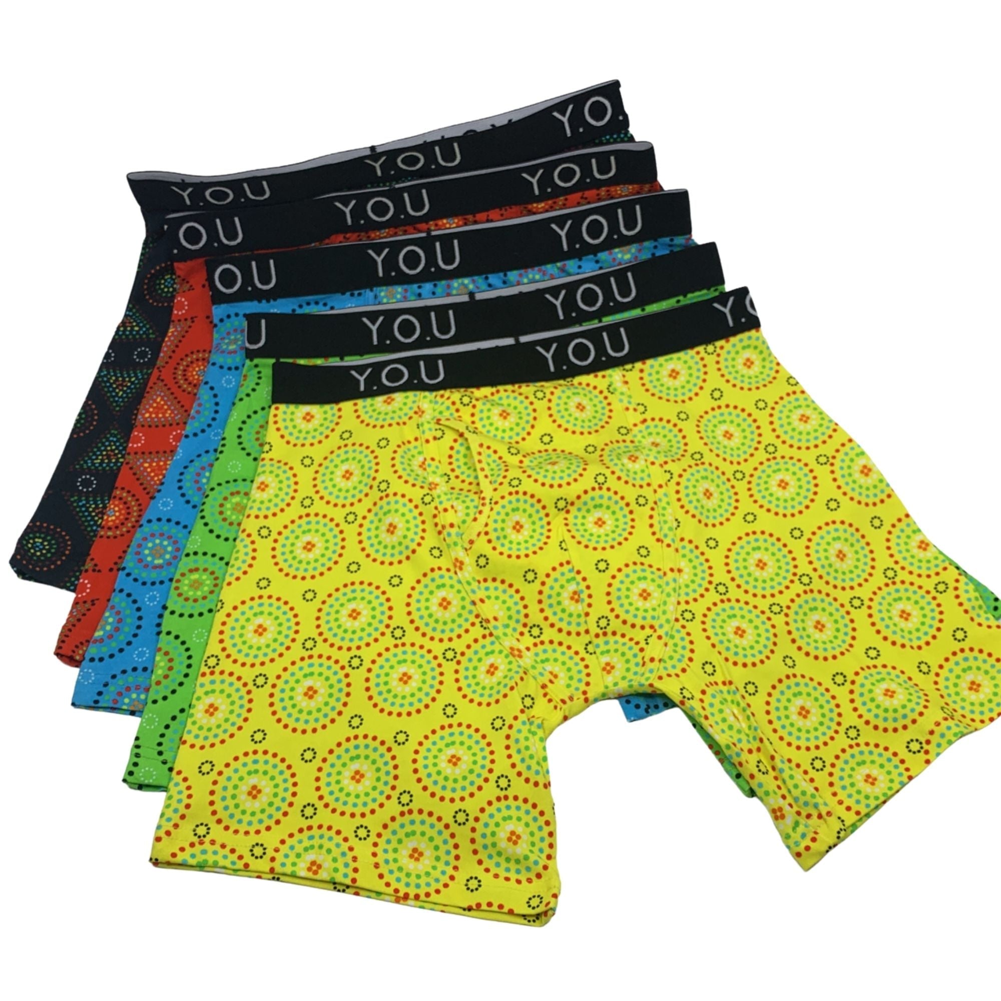 Men's Organic Cotton Mara Longer - Leg Trunks - pack of 5 - Y.O.U underwear