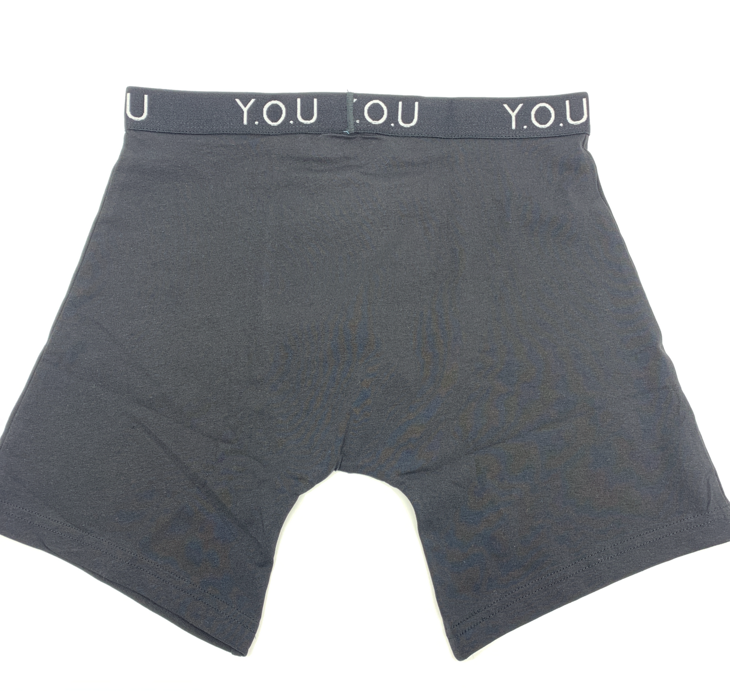 Men's organic cotton longer-leg trunks in black