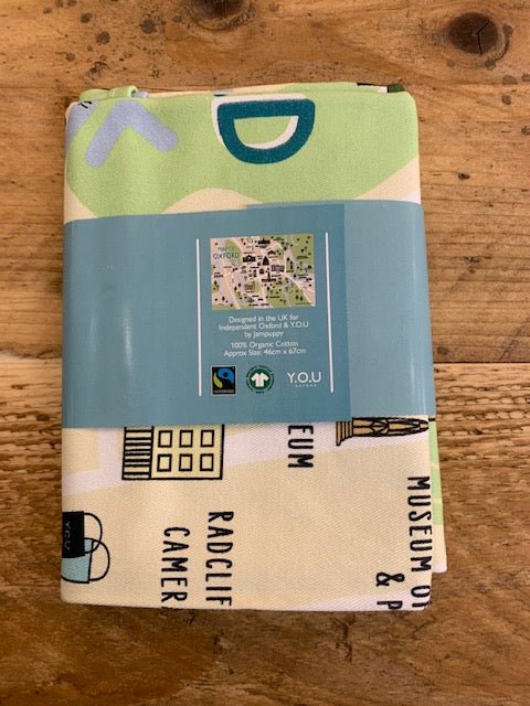 Y.O.U Oxford Map Organic Cotton Tea Towels. - Y.O.U underwear