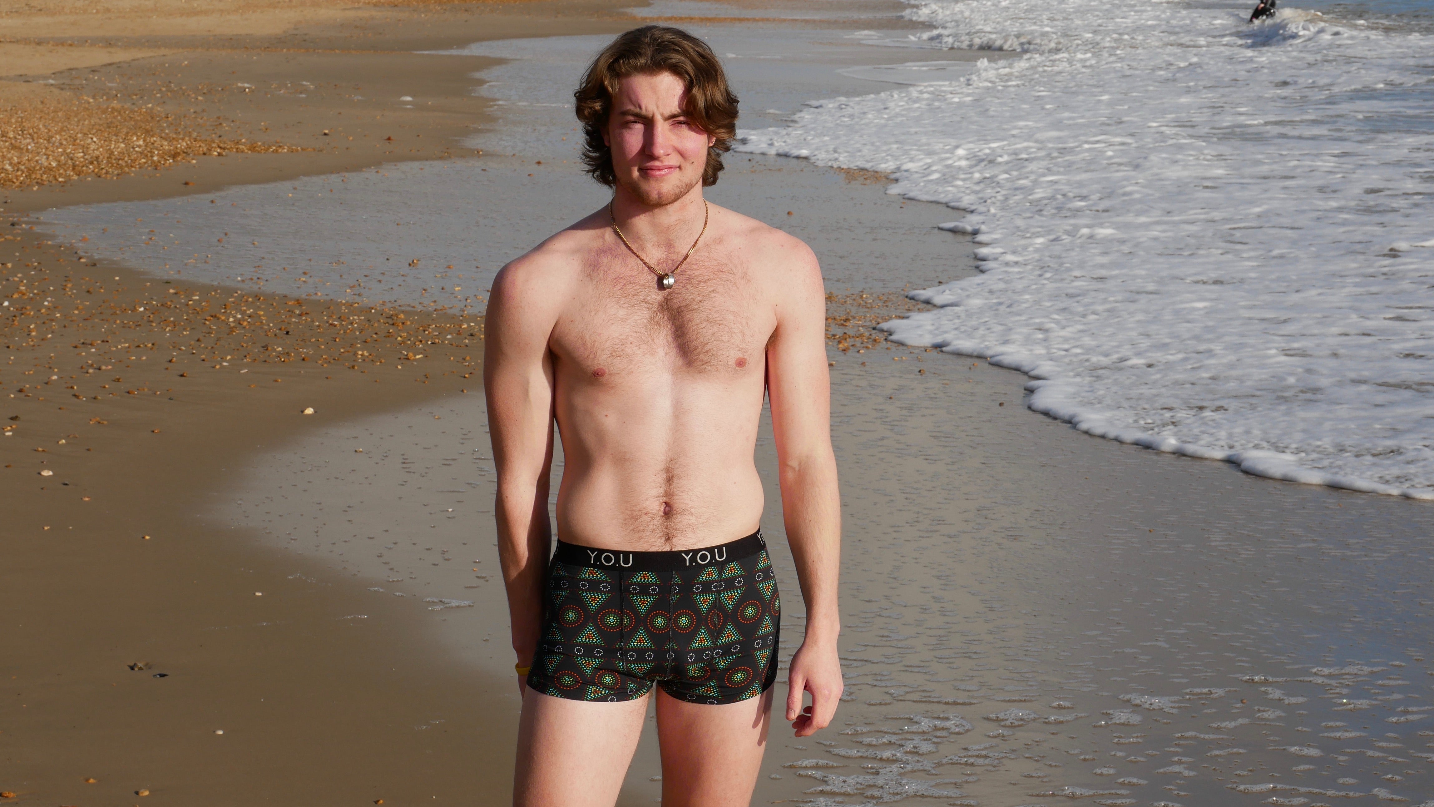 Men's organic cotton trunks - Black Mara designs