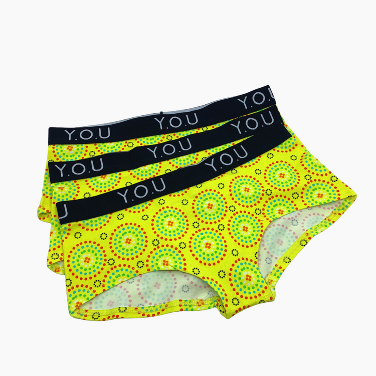 Women's Organic Cotton Underwear in Yellow Mara