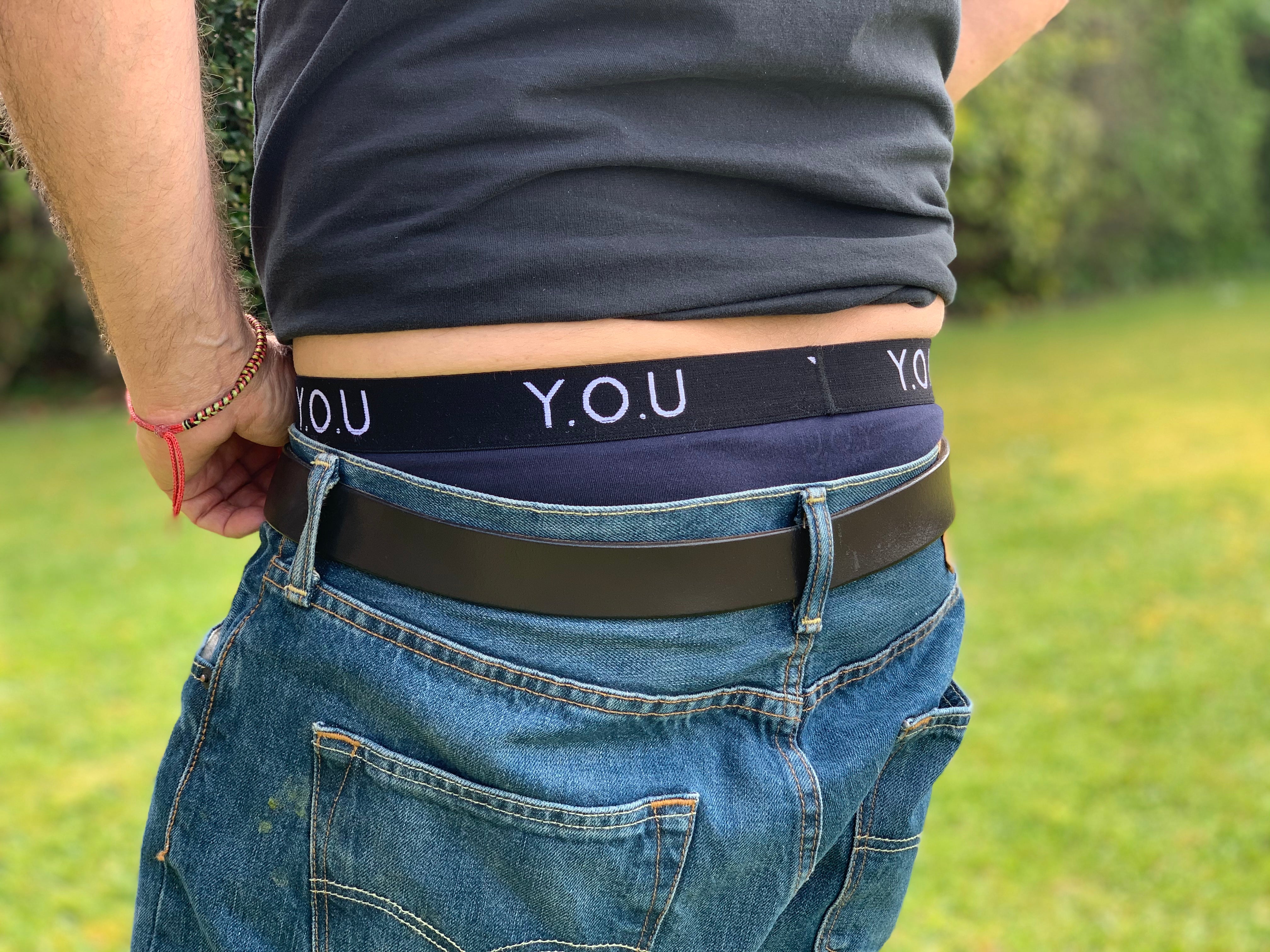 Men's organic cotton underwear in navy blue