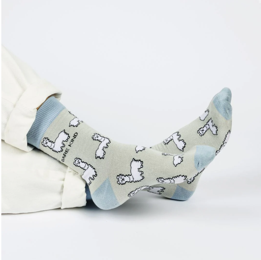 Bare Kind Bamboo Socks - Save the Alpaca