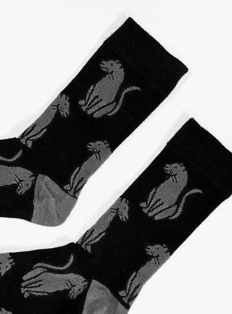 Bare Kind Soft Top Bamboo Socks - Save the Black Panther