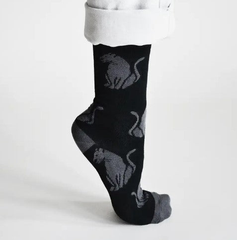 Bare Kind Soft Top Bamboo Socks - Save the Black Panther