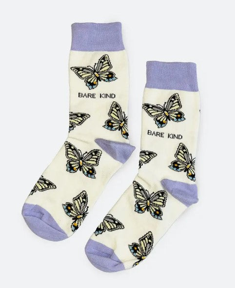 Bare Kind Bamboo Socks - Save the Butterflies