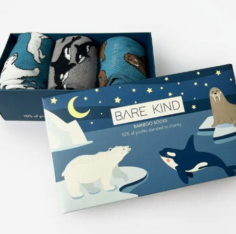 Bare Kind Bamboo Socks - Arctic Gift Box