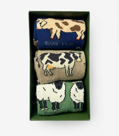 Bare Kind Bamboo Socks - Farm Gift Box