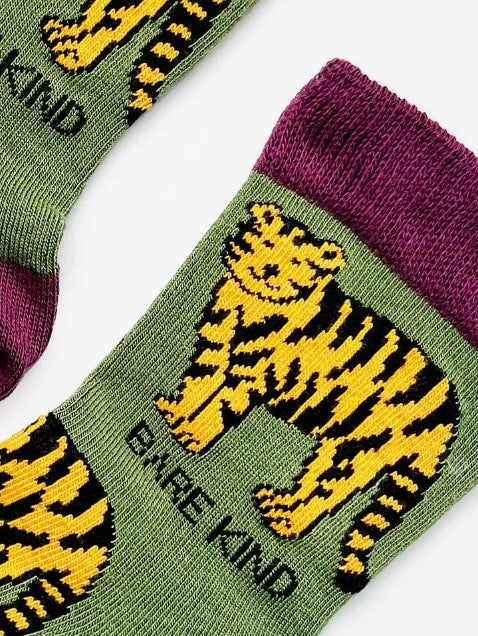 Bare Kind Bamboo Children's Socks - Save the Tigers