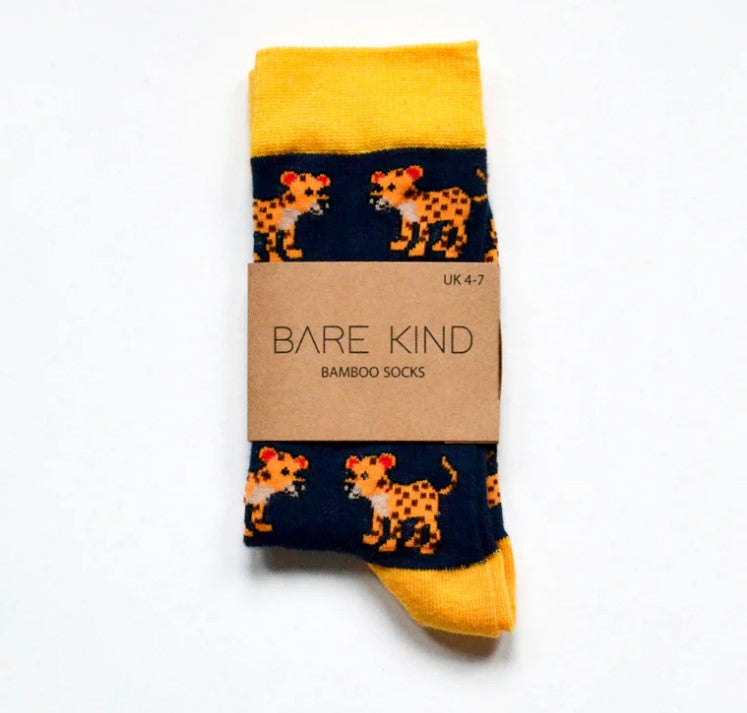 Bare Kind Bamboo Socks - Save the Leopard