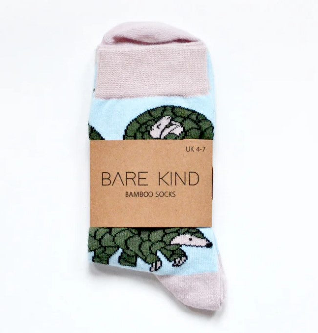Bare Kind Bamboo Socks - Save the Pangolins