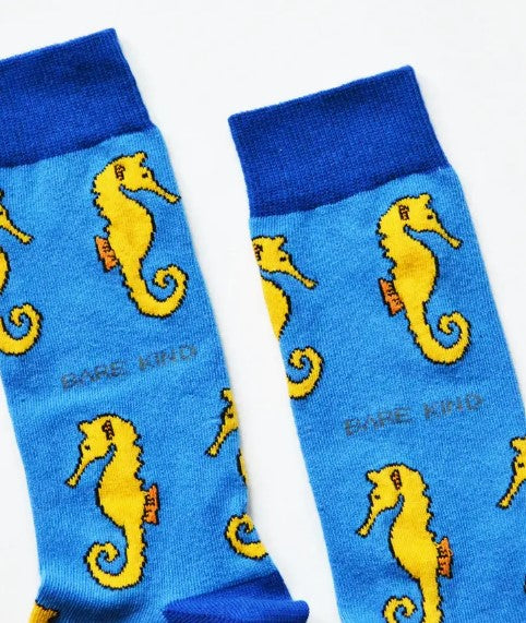 Bare Kind Bamboo Socks - Save the Seahorses