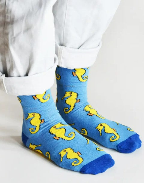 Bare Kind Bamboo Socks - Save the Seahorses