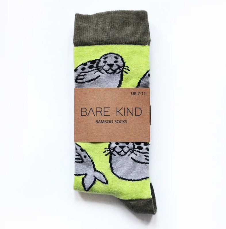 Bare Kind Bamboo Socks - Save the Seals
