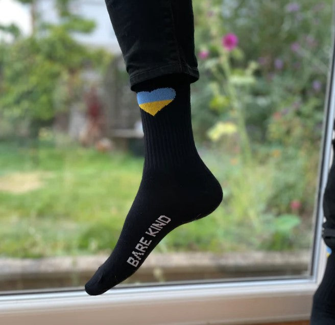 Bare Kind - Ukraine Socks - Black