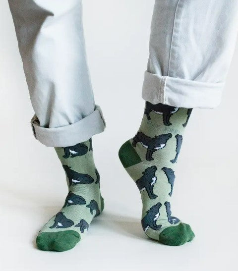Bare Kind Bamboo Socks - Save the Wolves