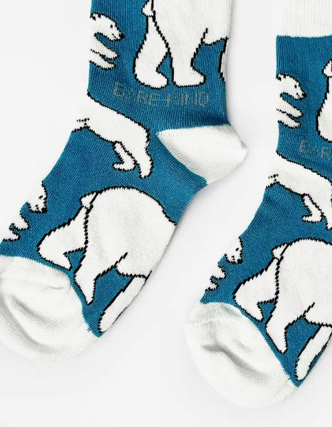 Bare Kind Bamboo Children's Socks - Save the Polar Bears