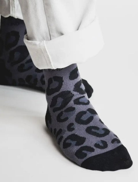 Bare Kind Bamboo Socks - Black Panther Print Socks