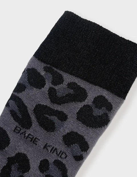 Bare Kind Bamboo Socks - Black Panther Print Socks