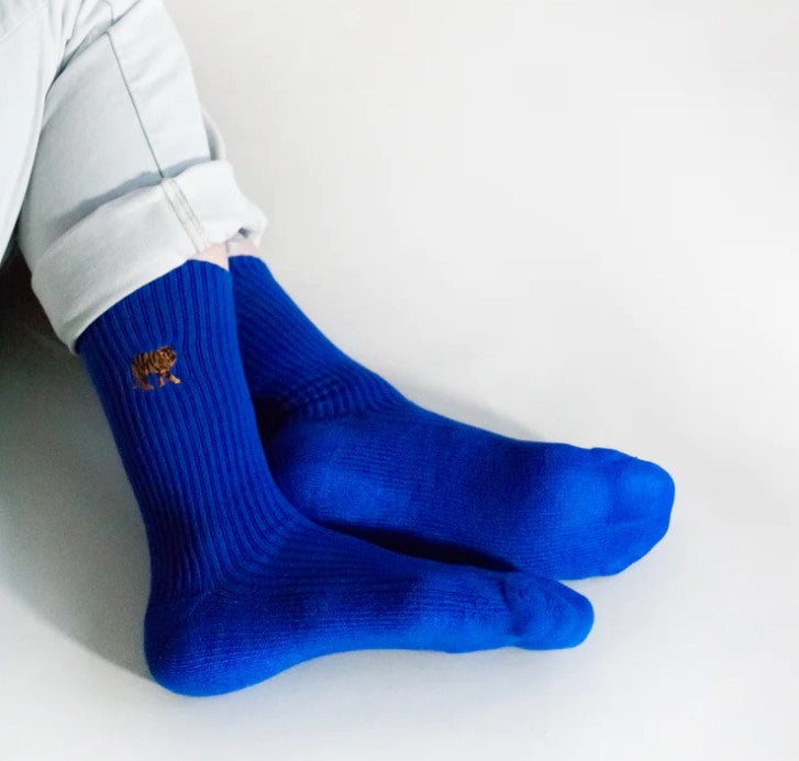 Ribbed Tiger Socks - Bare Kind Bamboo Socks - Save the Tigers