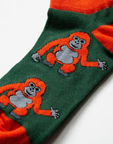 Bare Kind Bamboo Trainer Socks - Save the Orangutans