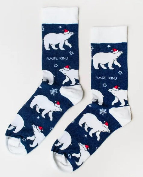 Bare Kind Christmas Polar Bear Socks