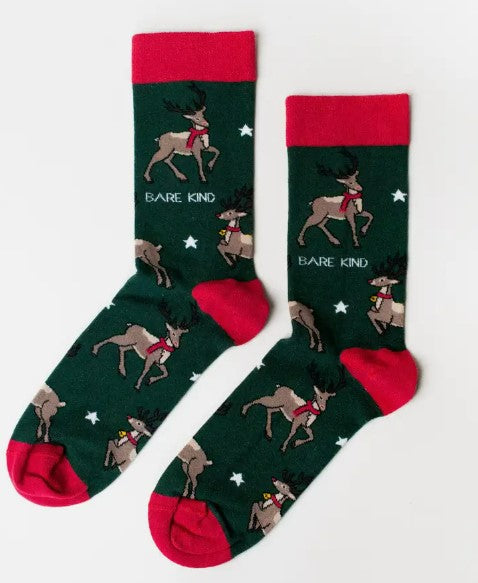 Bare Kind Christmas Reindeer Socks