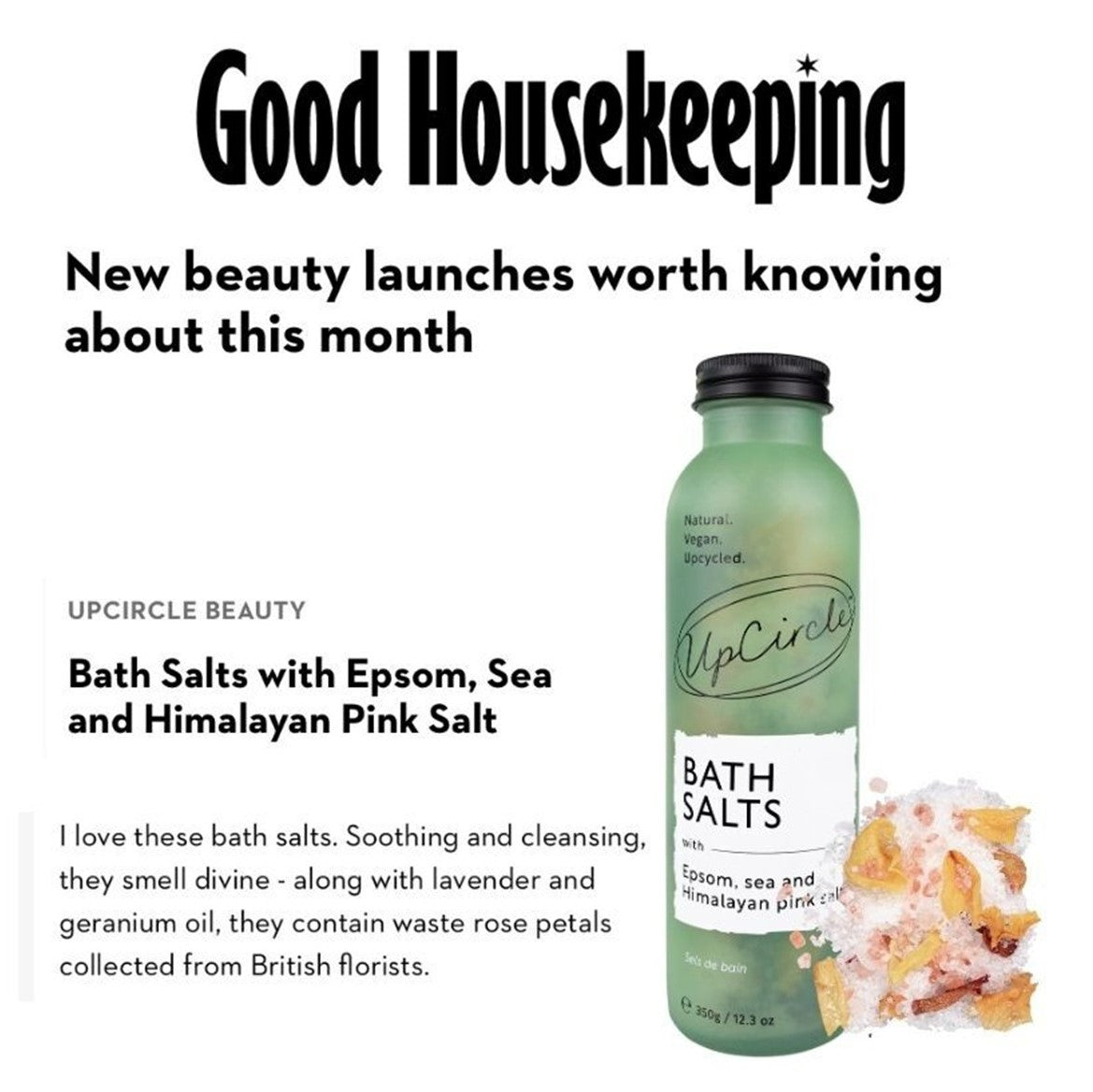 Eco-Friendly Bath Salts with Epsom Sea & Himalayan Pink Salt - UpCircle