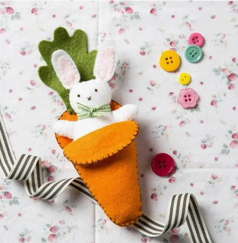 Bunny in Carrot Mini Felt Craft Kit - Corinne Lapierre
