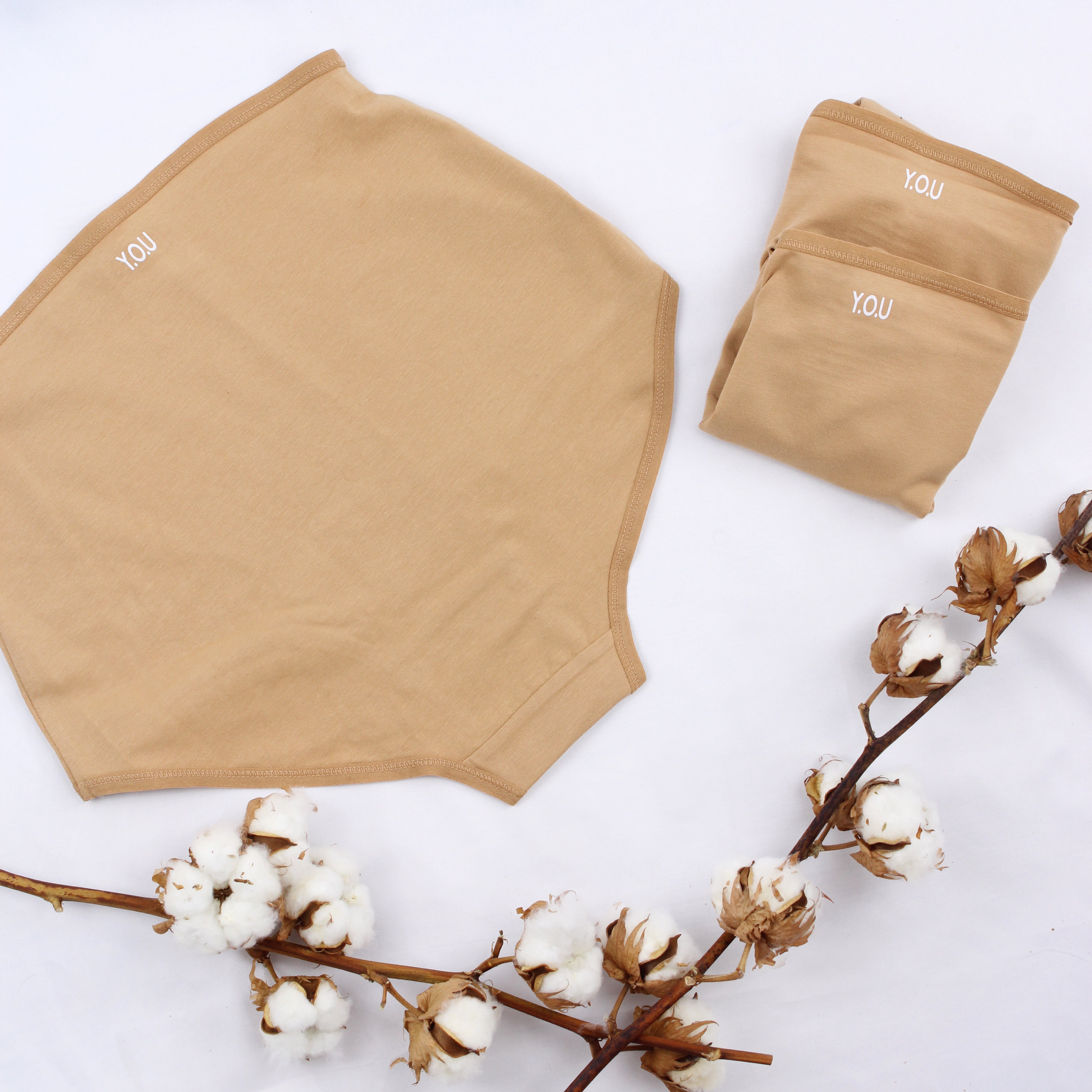 Women's organic cotton high rise full briefs - pack of 3