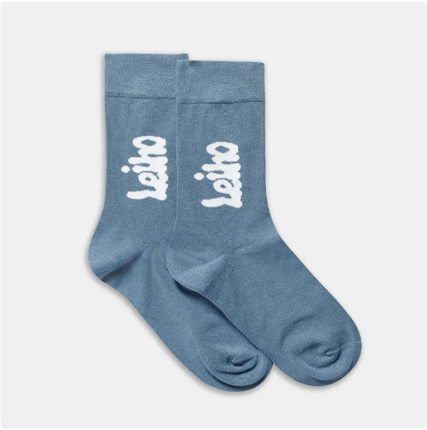 Leiho 'Goody Blue Shoes' Bamboo socks