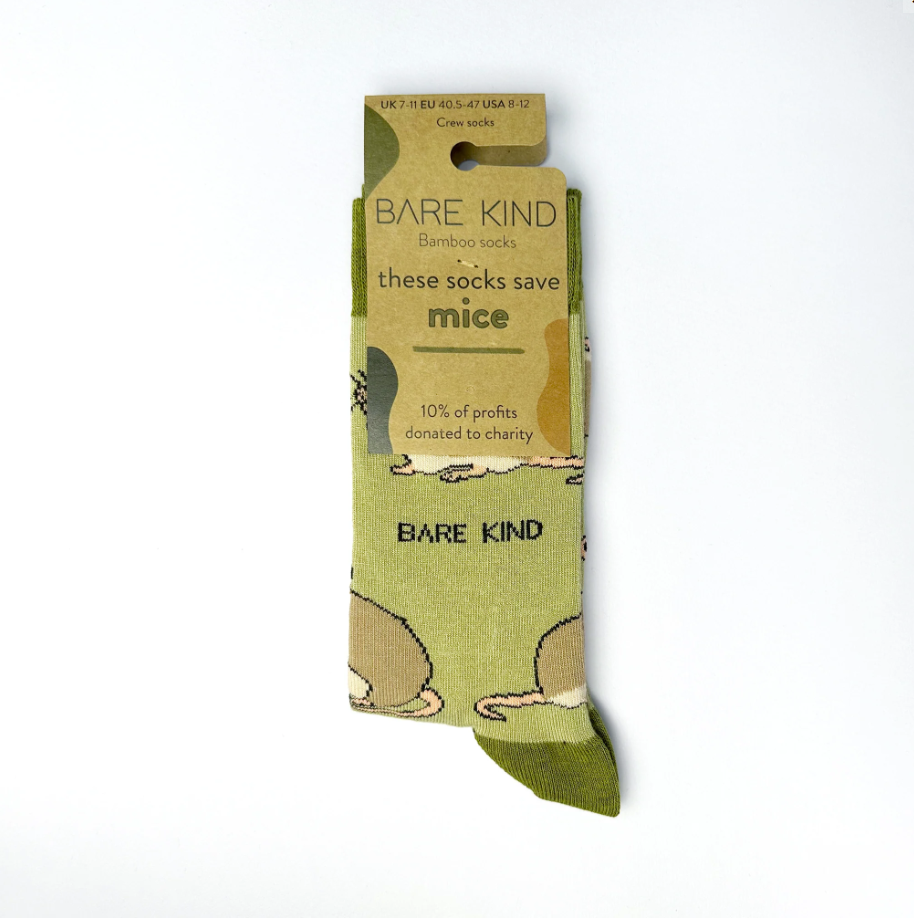 Bare Kind Bamboo Socks - Save the Harvest Mouse