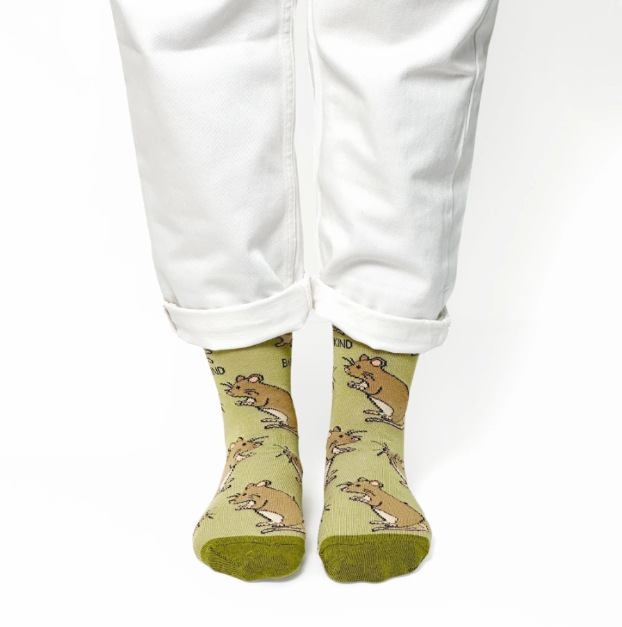 Bare Kind Bamboo Socks - Save the Harvest Mouse