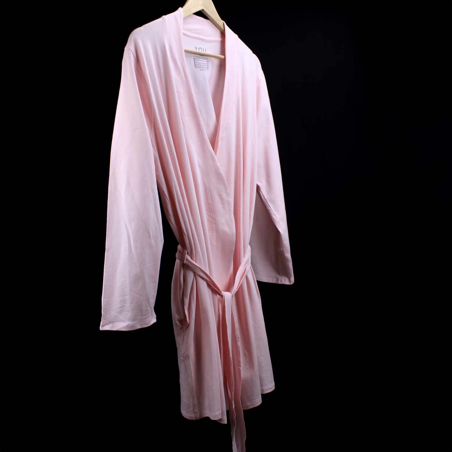 Robe - organic cotton unisex robe - light pink
