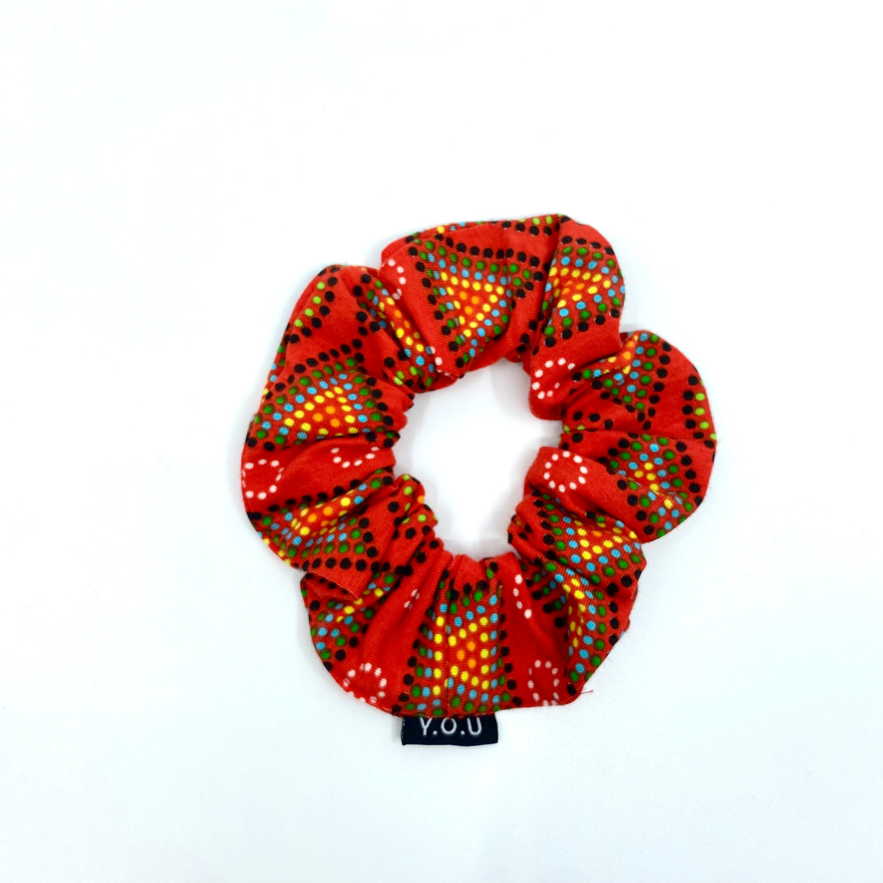 Y.O.U Organic Cotton Scrunchies with Eco Elastic - Mara prints