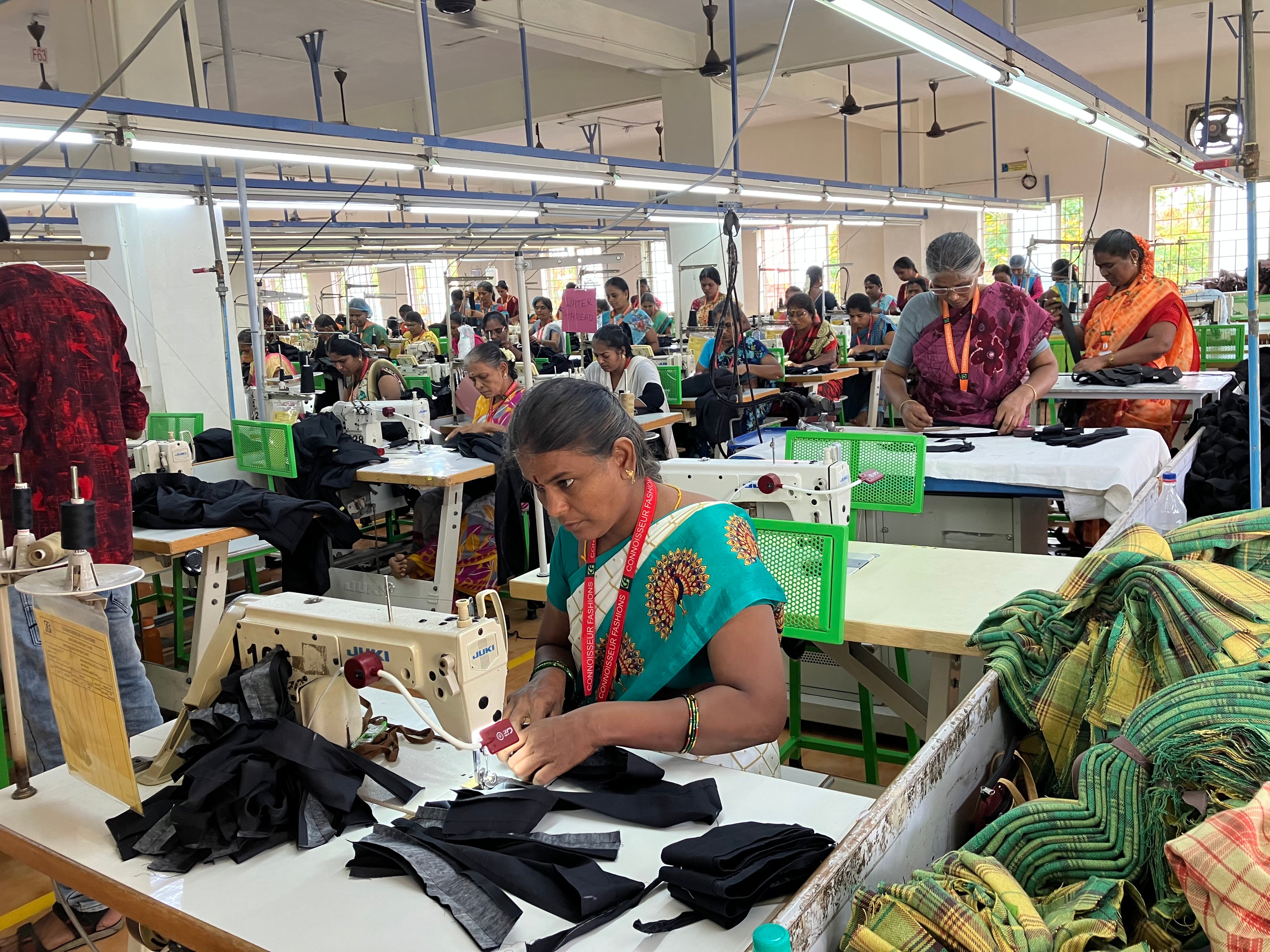 Our factories in Chennai and Tiruppur  are run by Connoisseur Fashions, one of India’s leading sustainable suppliers
