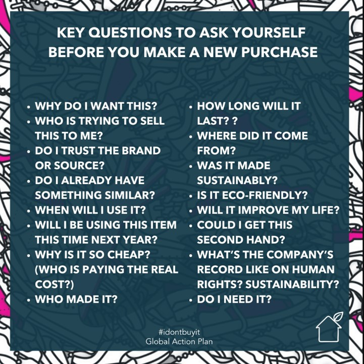 List of questions to consider before you make a purchase