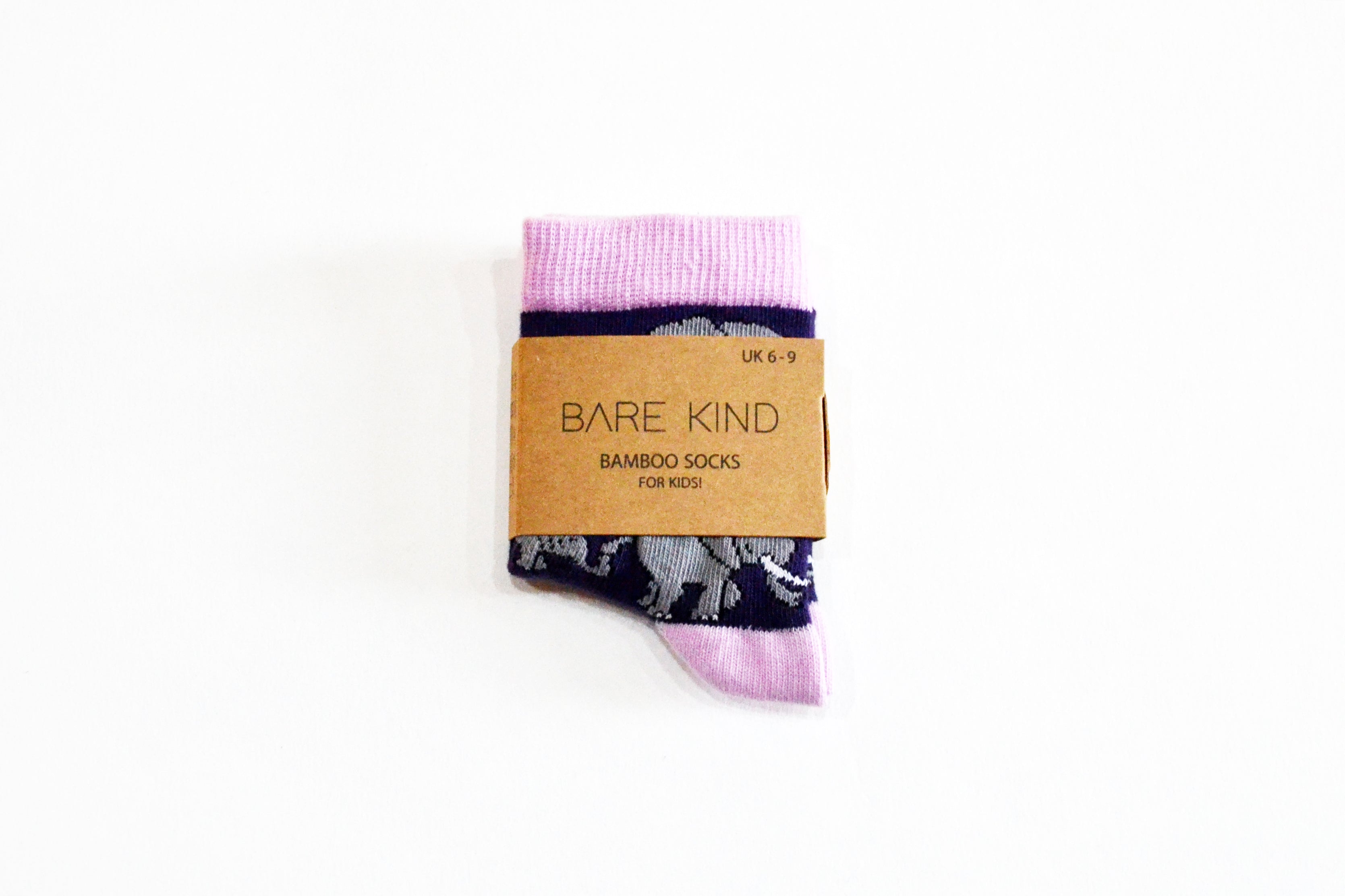 Bare Kind Bamboo Children's Socks - Save the Elephants