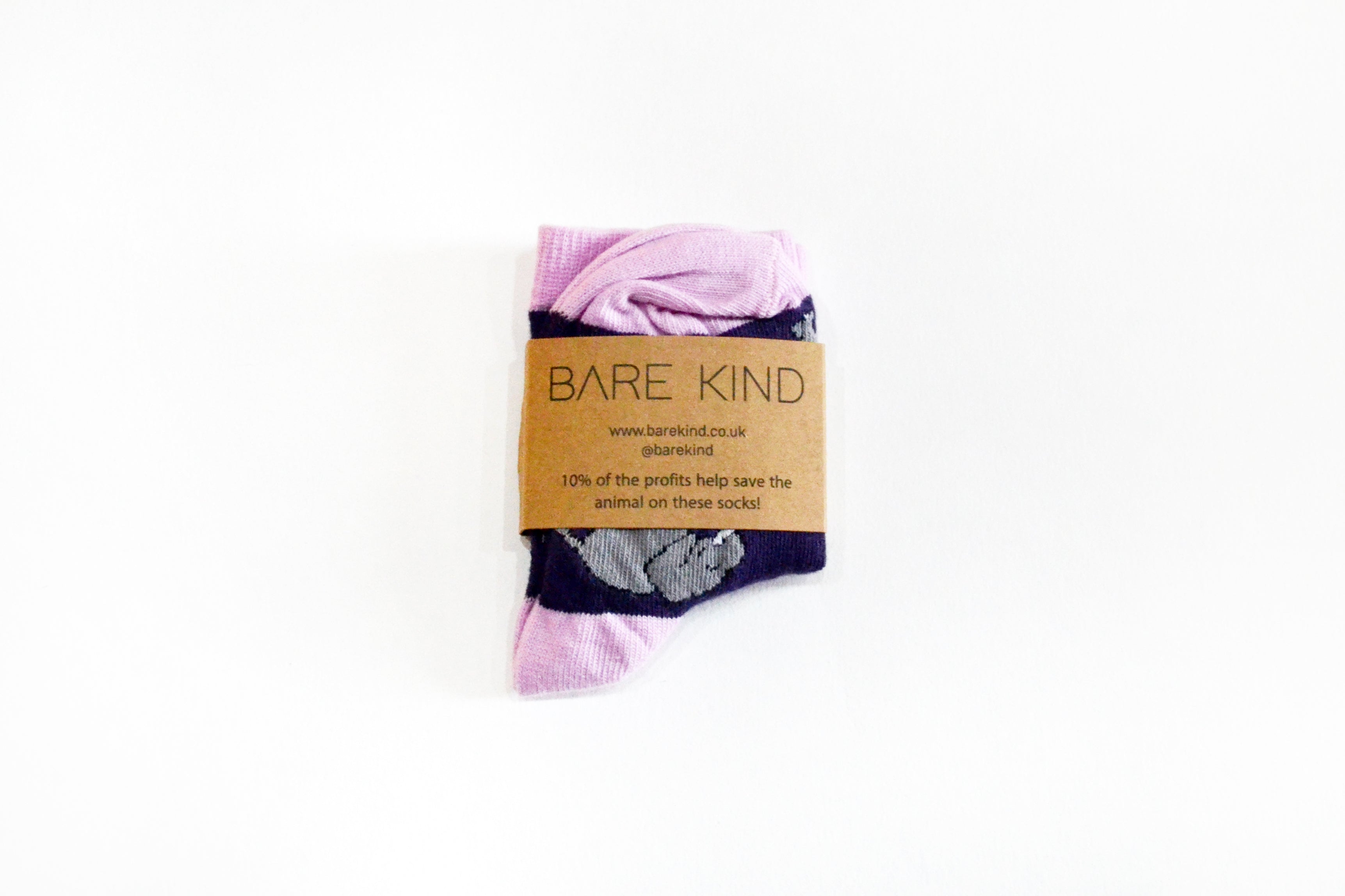 Bare Kind Bamboo Children's Socks - Save the Elephants