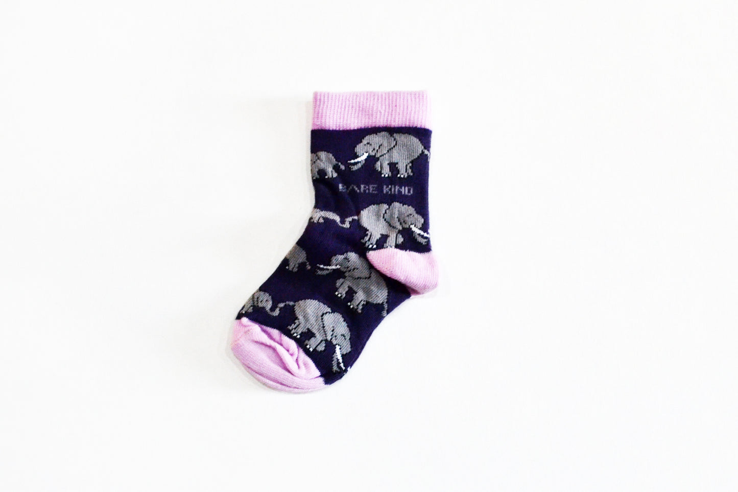 Bare Kind Bamboo Children's Socks - Save the Elephants