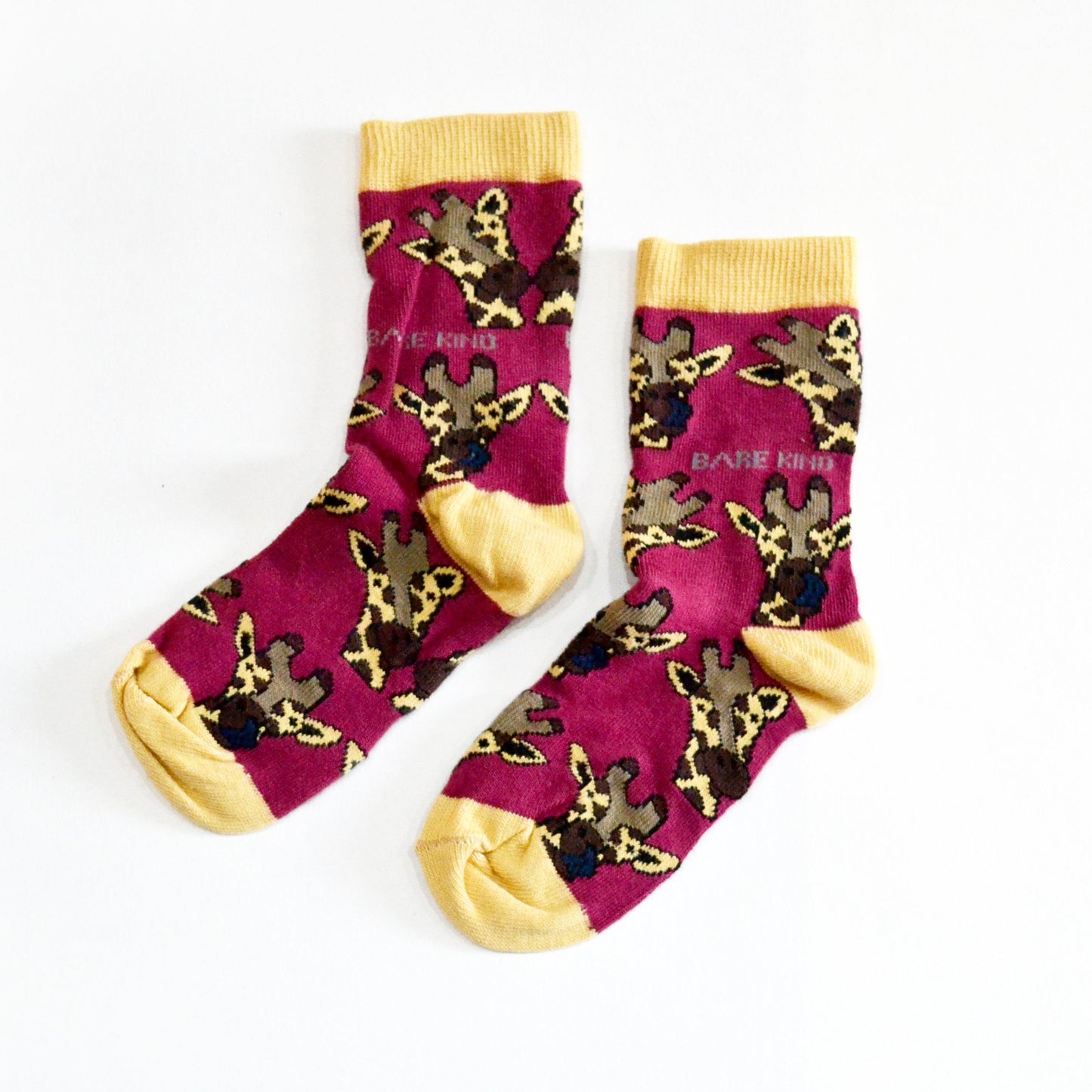 Bare Kind Bamboo Children's Socks - Save the Giraffes