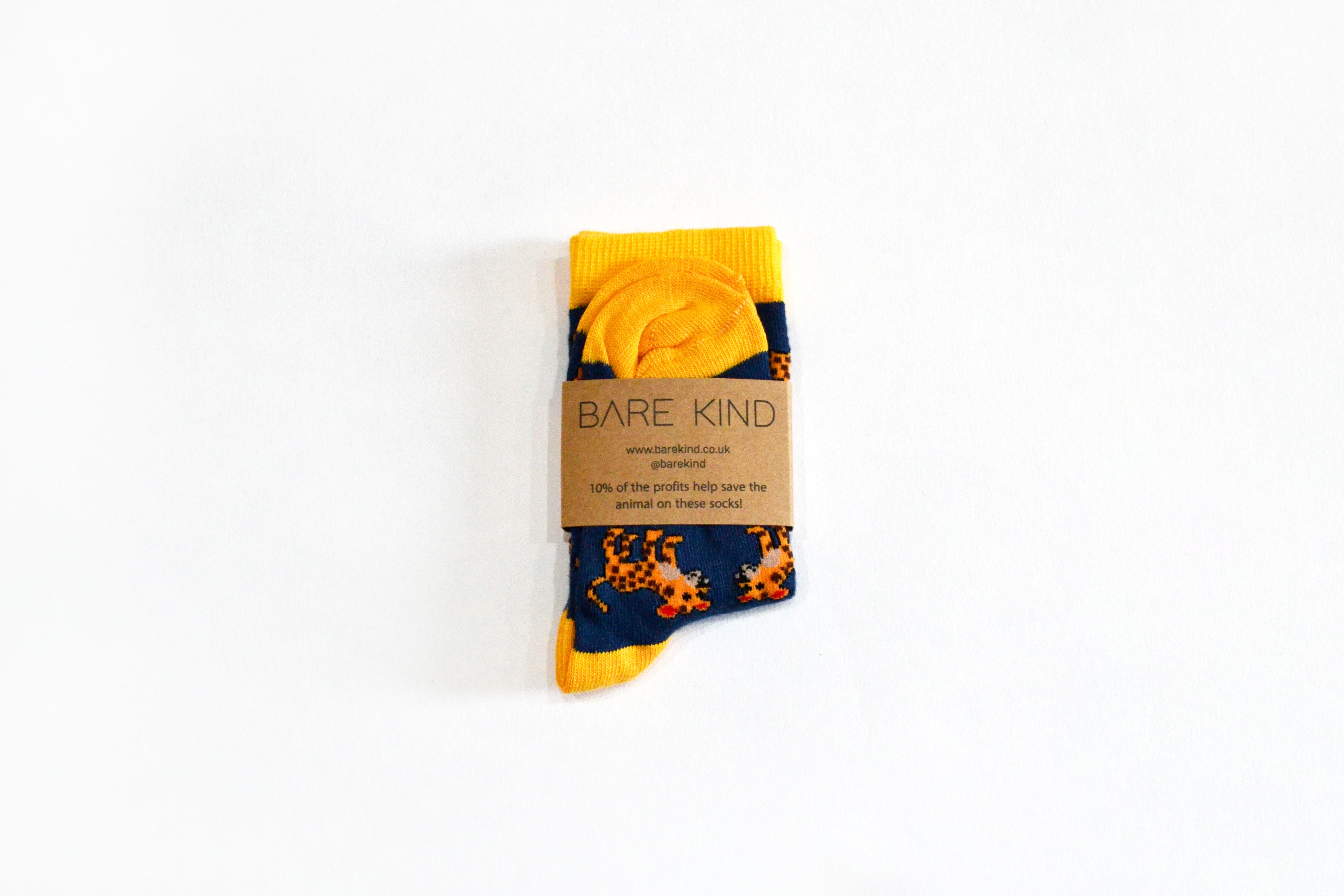 Bare Kind Bamboo Children's Socks - Save the Leopard